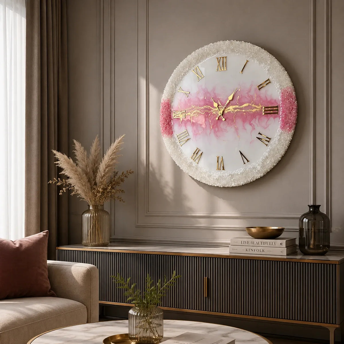 Dreamveil Modern Resin Wall Clock