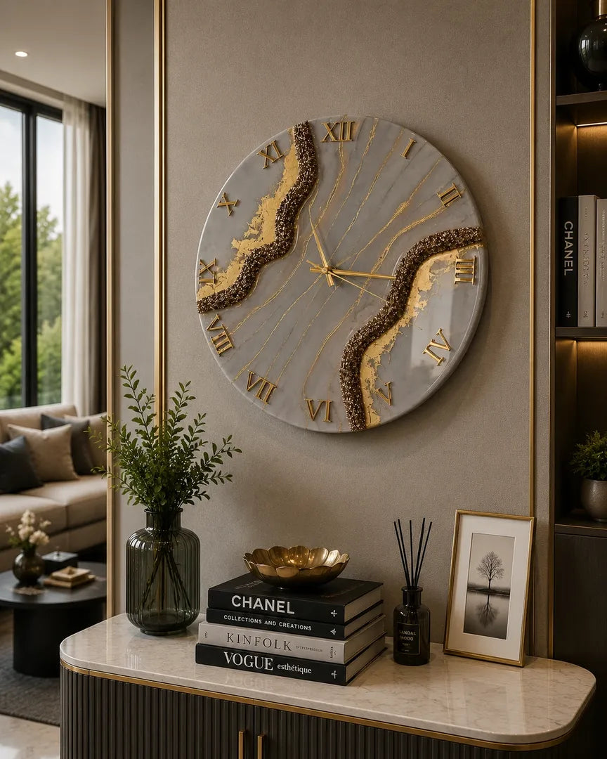 Nature Ticks Resin Wall Clock