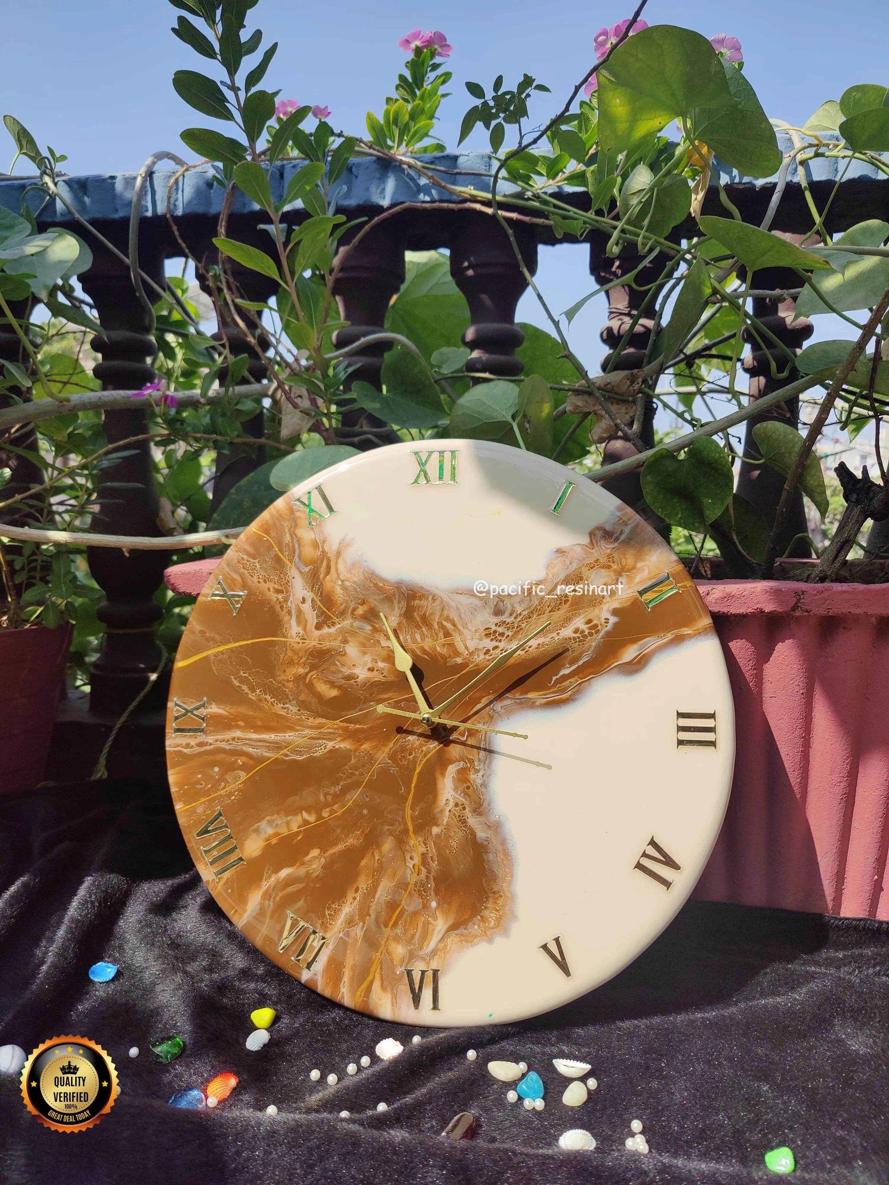Brownie Doo Resin wall clock - Pacific Resin Art