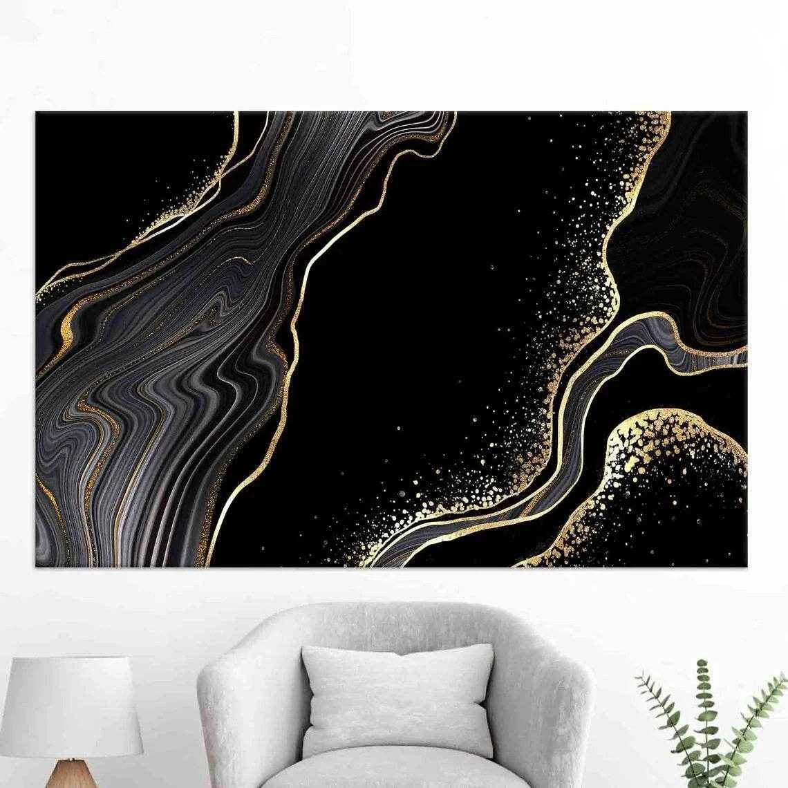 Black Hole Abstract Resin Wall Art Hangings and Paintings - Pacific Resin Art
