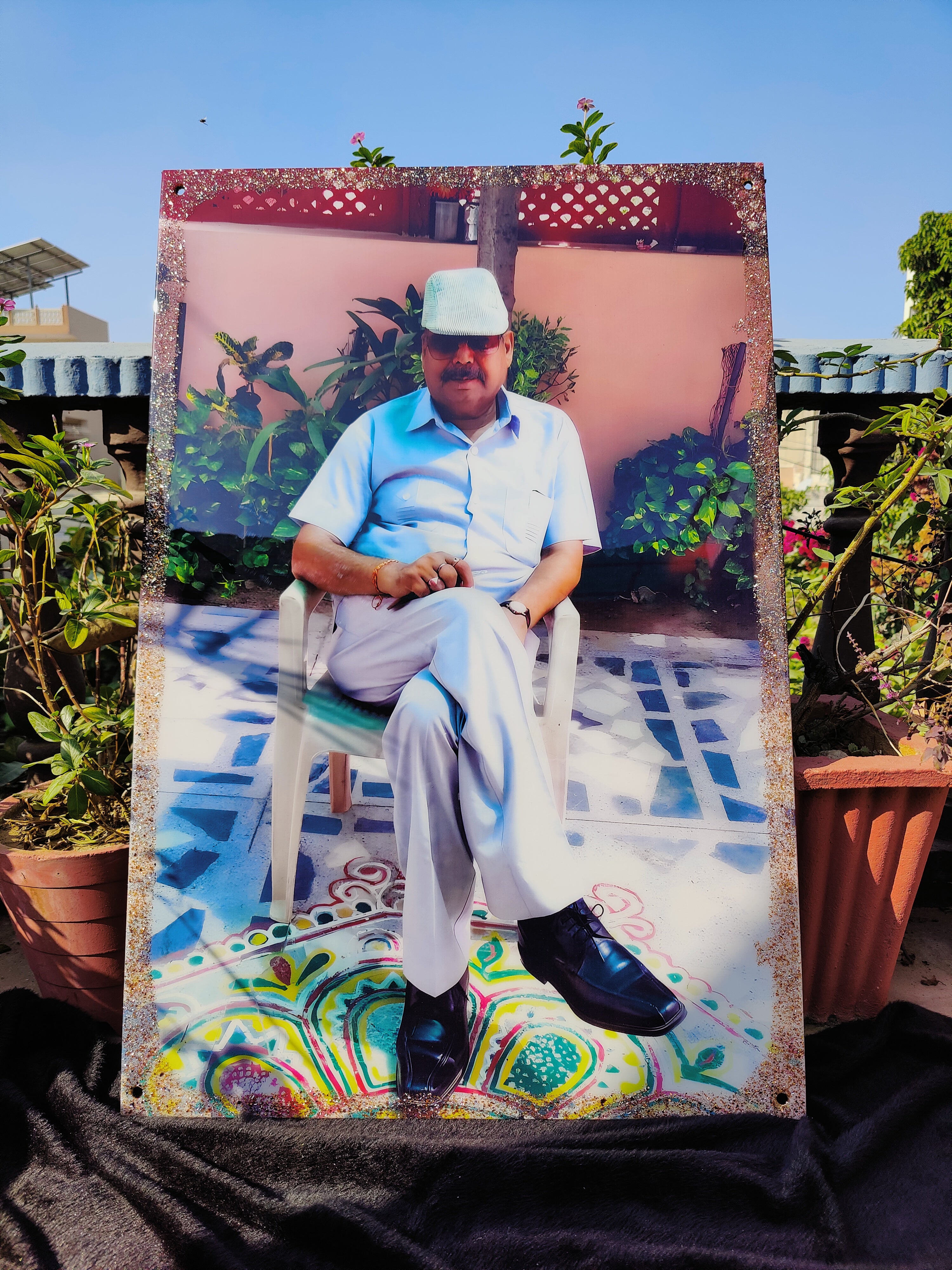 Resin coated laser printed picture wall art