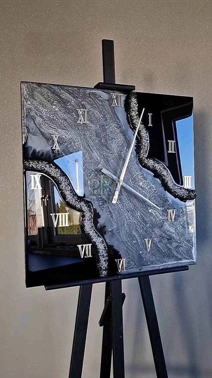 Infinity Clockwork Resin Wall Clock | Luxury Home Decor - Pacific Resin Art