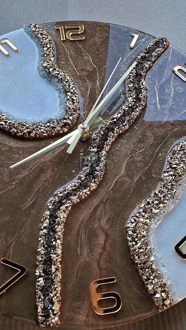 Brownie Tick Resin Wall Clock | Modern Home Decor - Pacific Resin Art