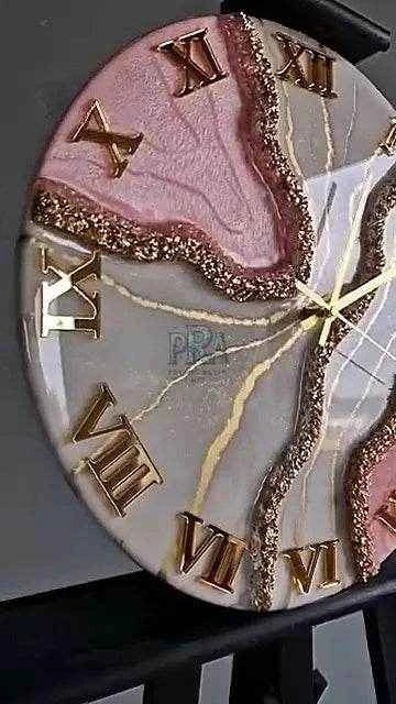 Eternal Drift Artisanal Resin Wall Clock - Pacific Resin Art