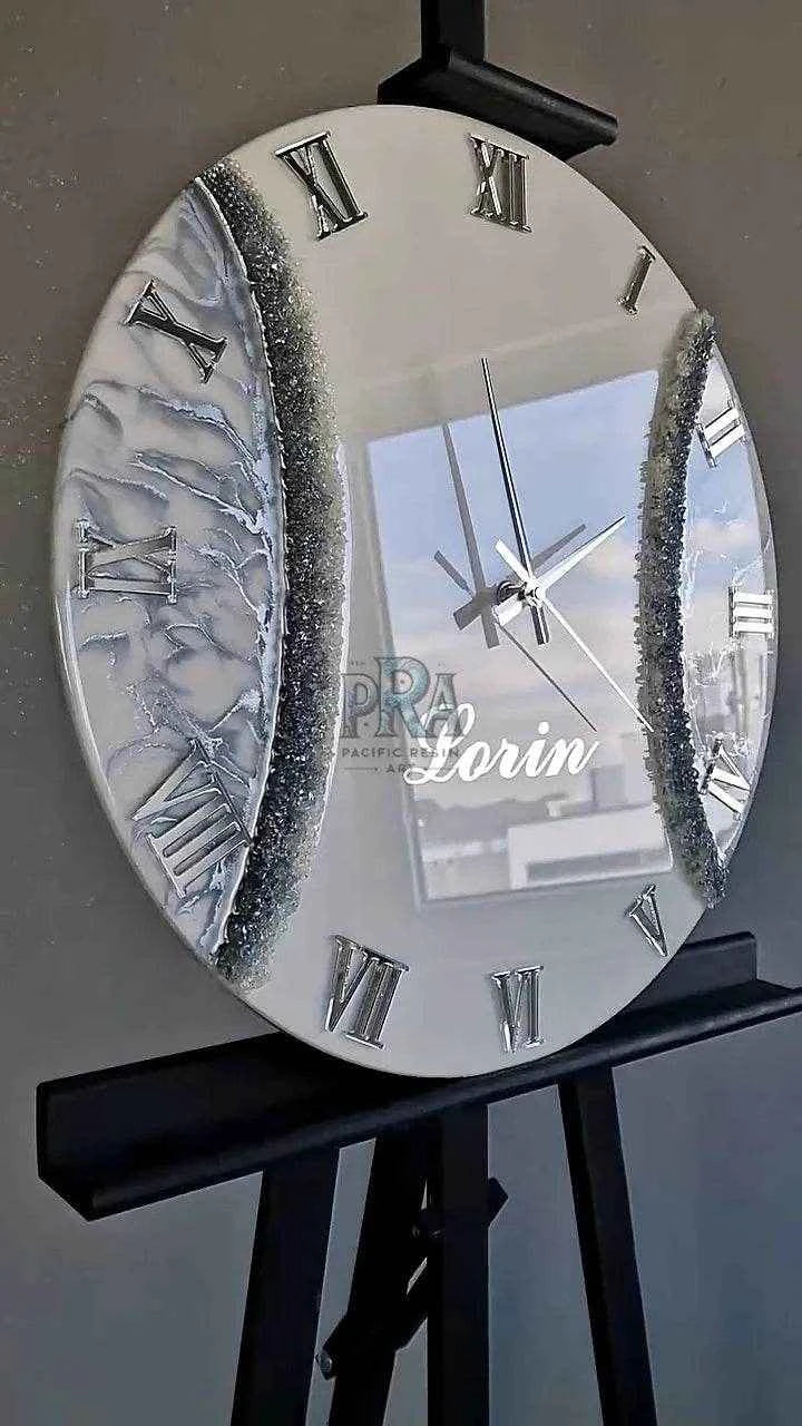 DreamWave Artisanal Resin Wall Clock - Pacific Resin Art