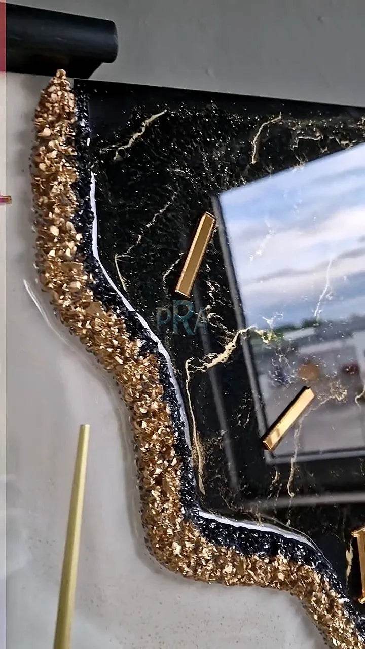 Infinite Tides Resin Wall Clock | Unique Decor - Pacific Resin Art