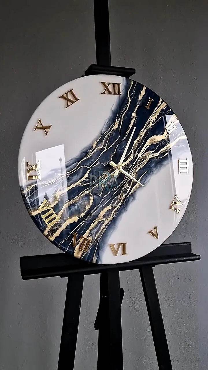 Fleeting Hour Resin Wall Clock - Pacific Resin Art