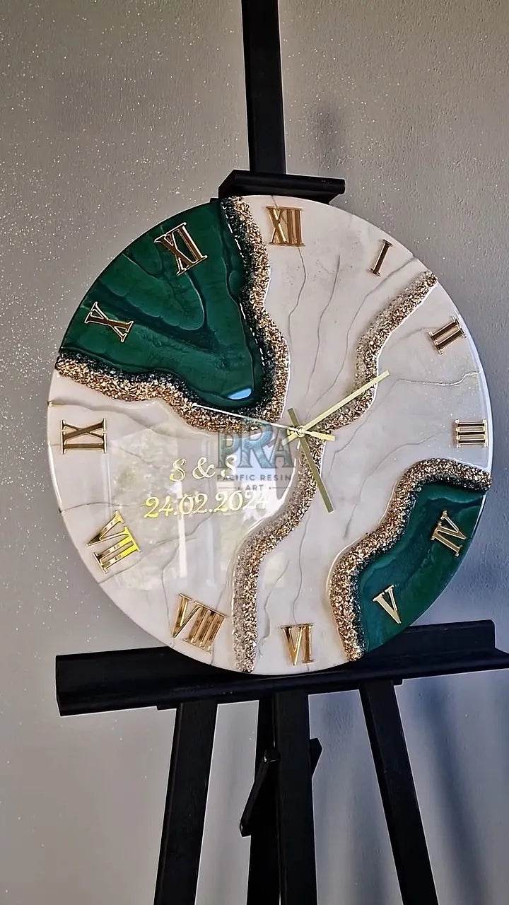 Lucid Moment Resin Wall Clock - Pacific Resin Art