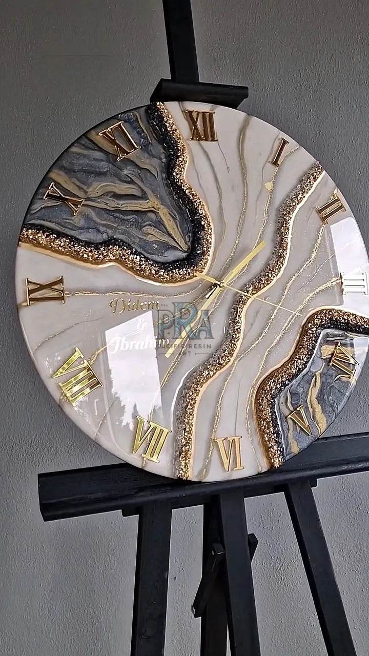 Mirage Moment Resin Wall Clock - Pacific Resin Art