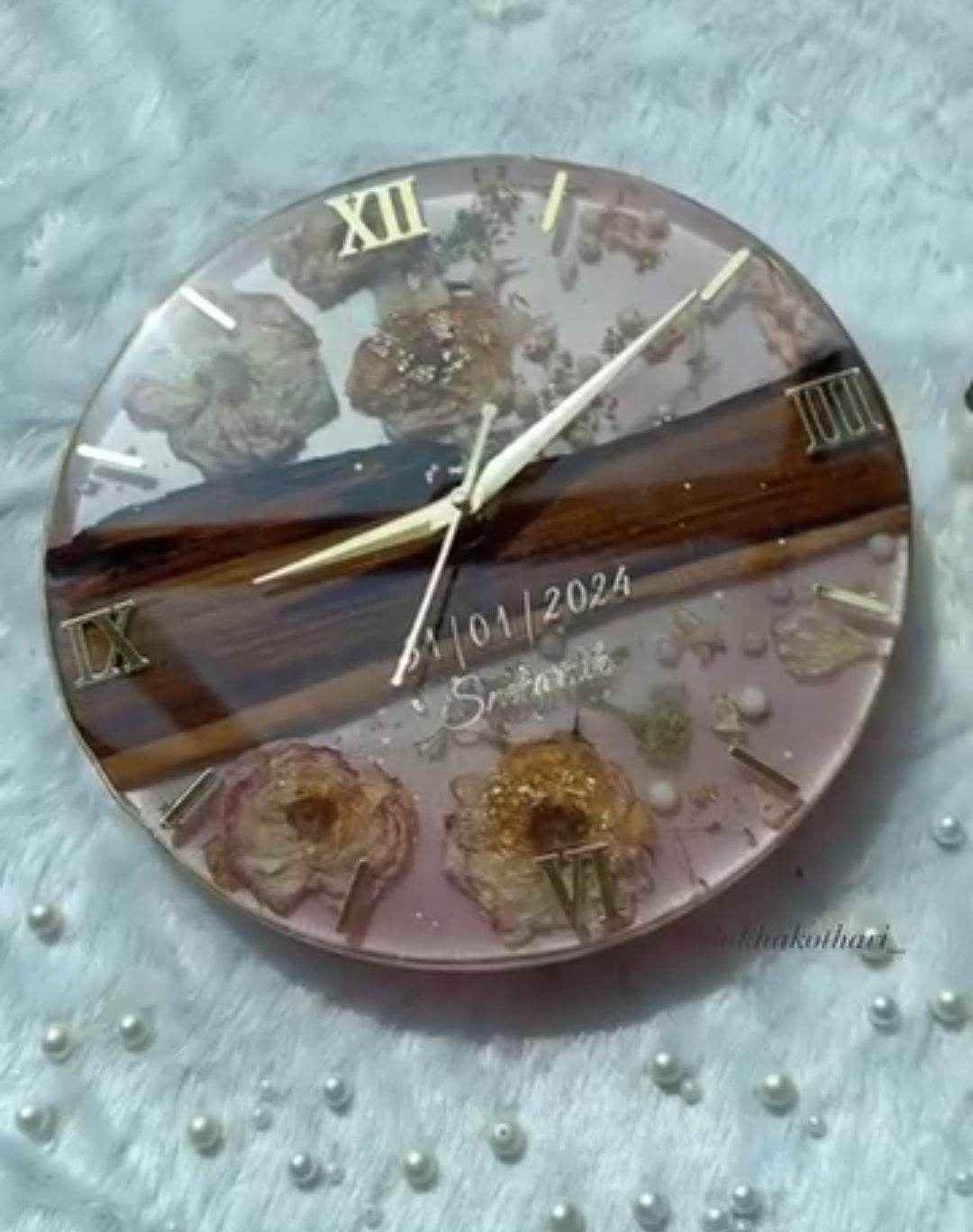 Wooden Flowers Resin Varmala preservation | Stunning Resin Flowers Preservations - Pacific Resin Art