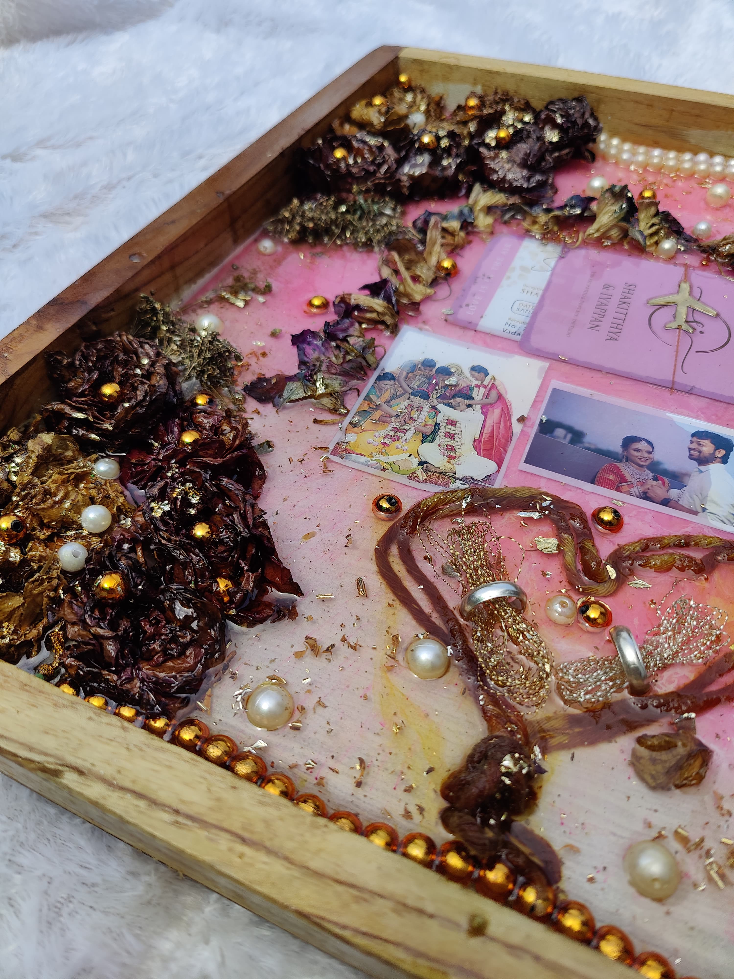 Wooden frame Varmala preservation frame personalization