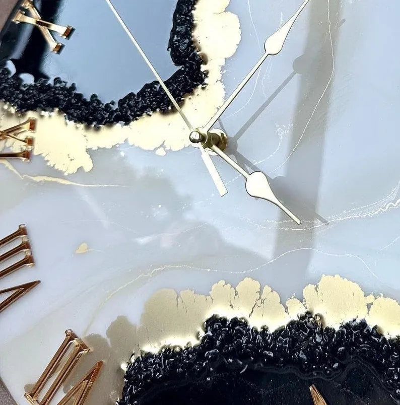 Whispering Elegant Resin Wall Clock - Pacific Resin Art
