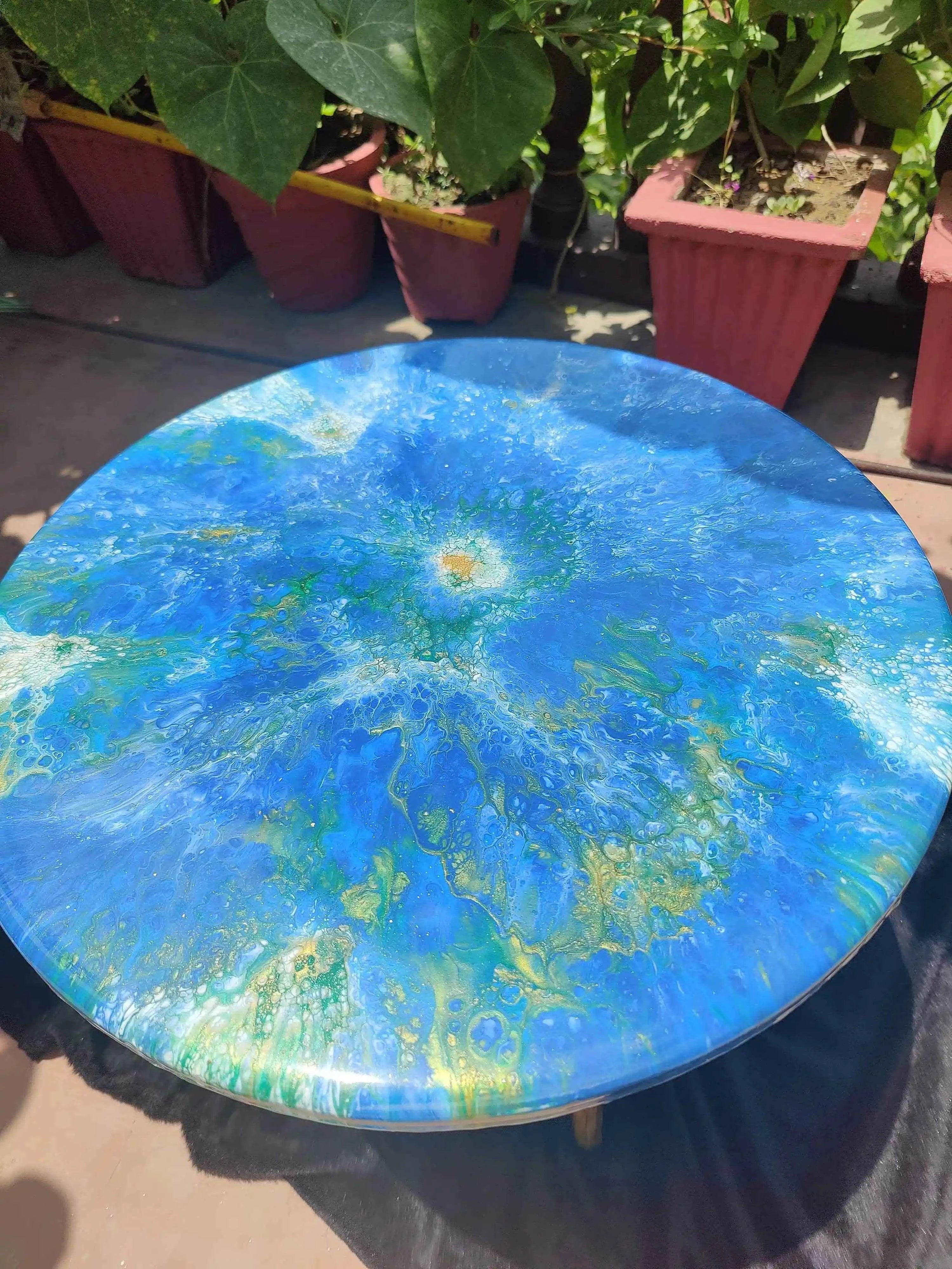 Urban Flow Resin Art Coffee Table | Premium Center Coffee Table - Pacific Resin Art