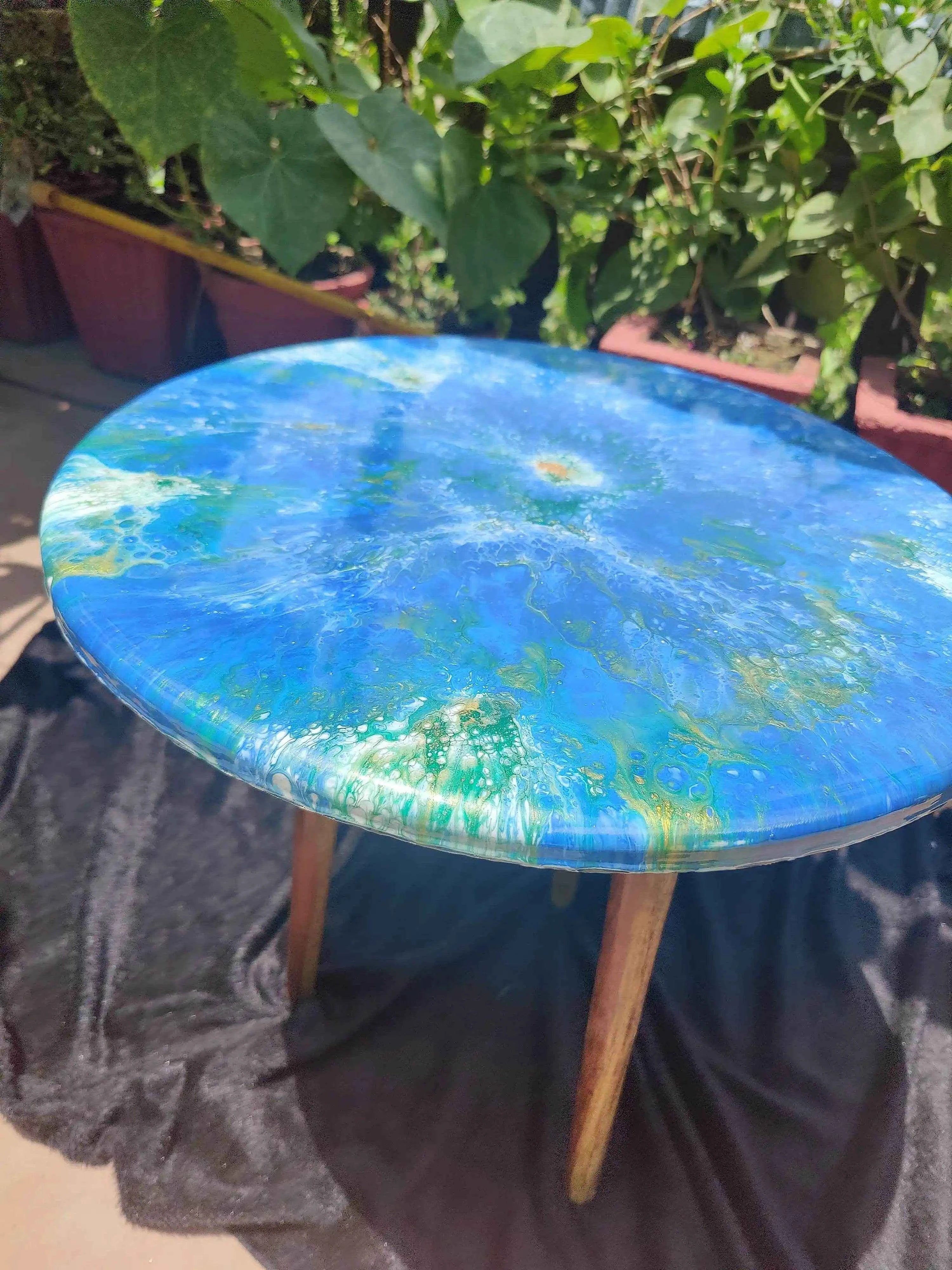 Urban Flow Resin Art Coffee Table | Premium Center Coffee Table - Pacific Resin Art