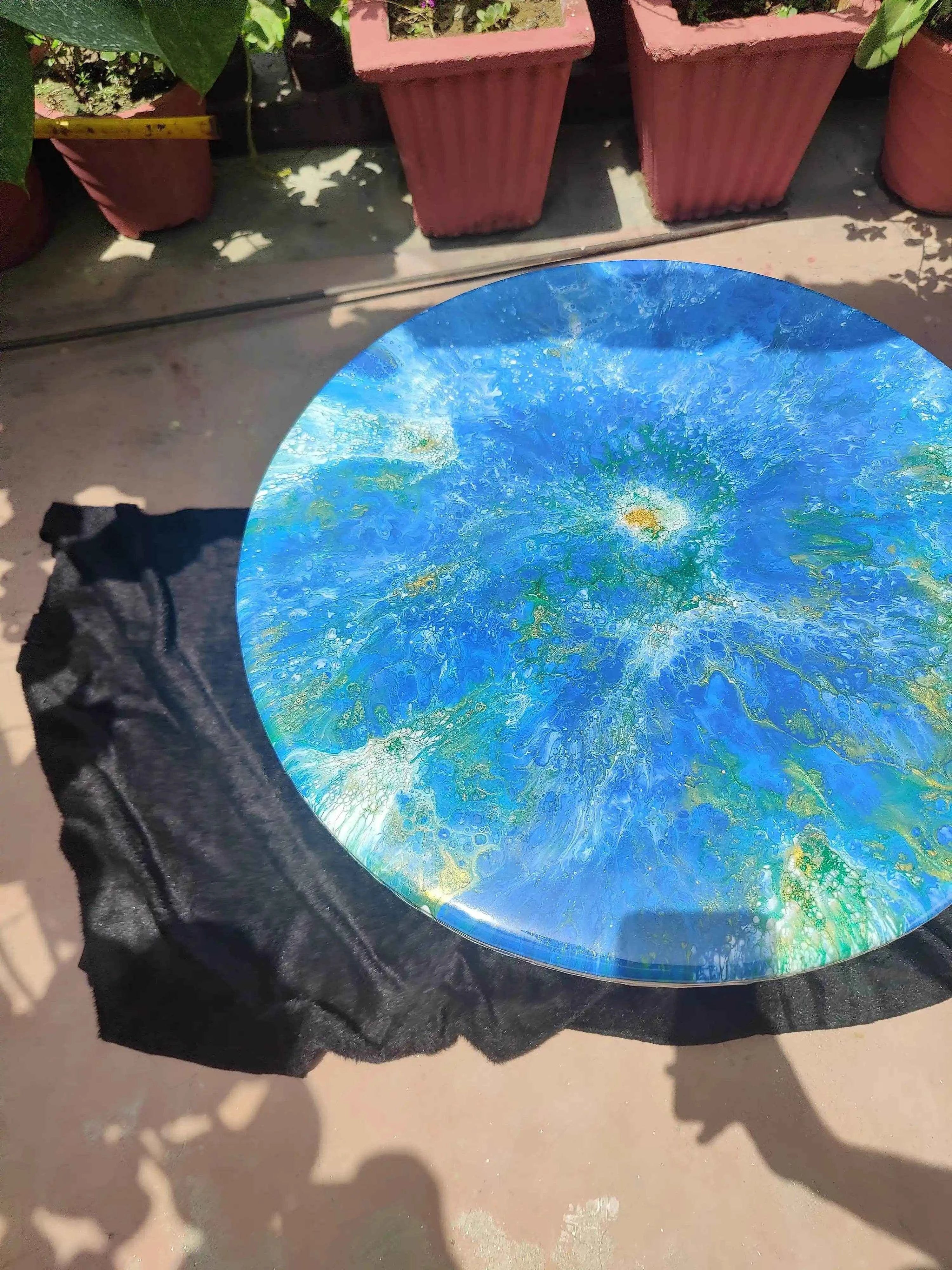Urban Flow Resin Art Coffee Table | Premium Center Coffee Table - Pacific Resin Art