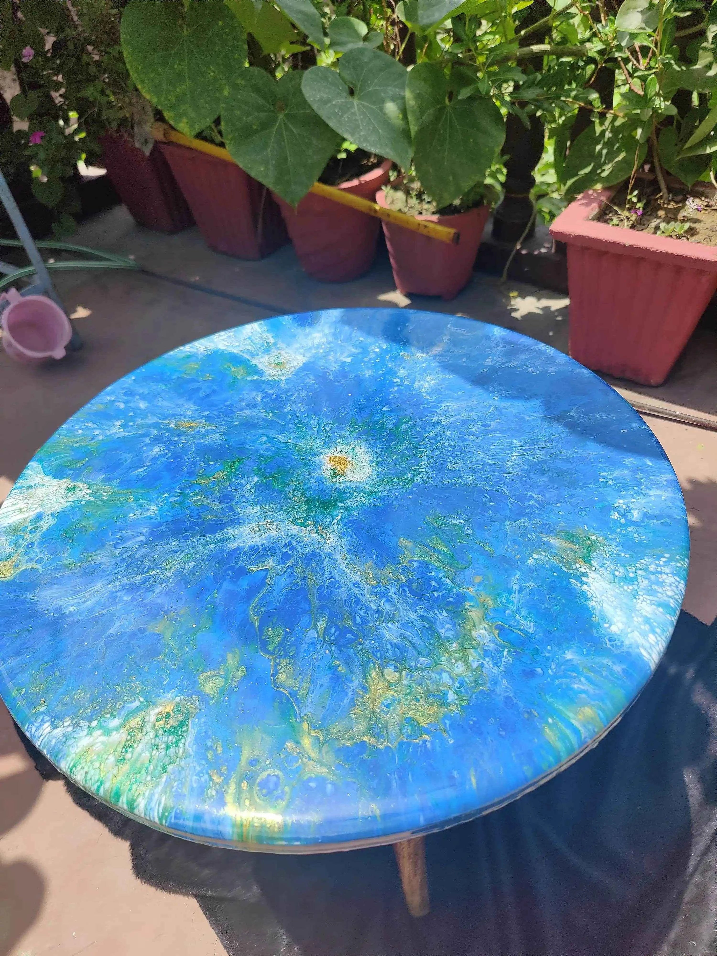 Urban Flow Resin Art Coffee Table | Premium Center Coffee Table - Pacific Resin Art