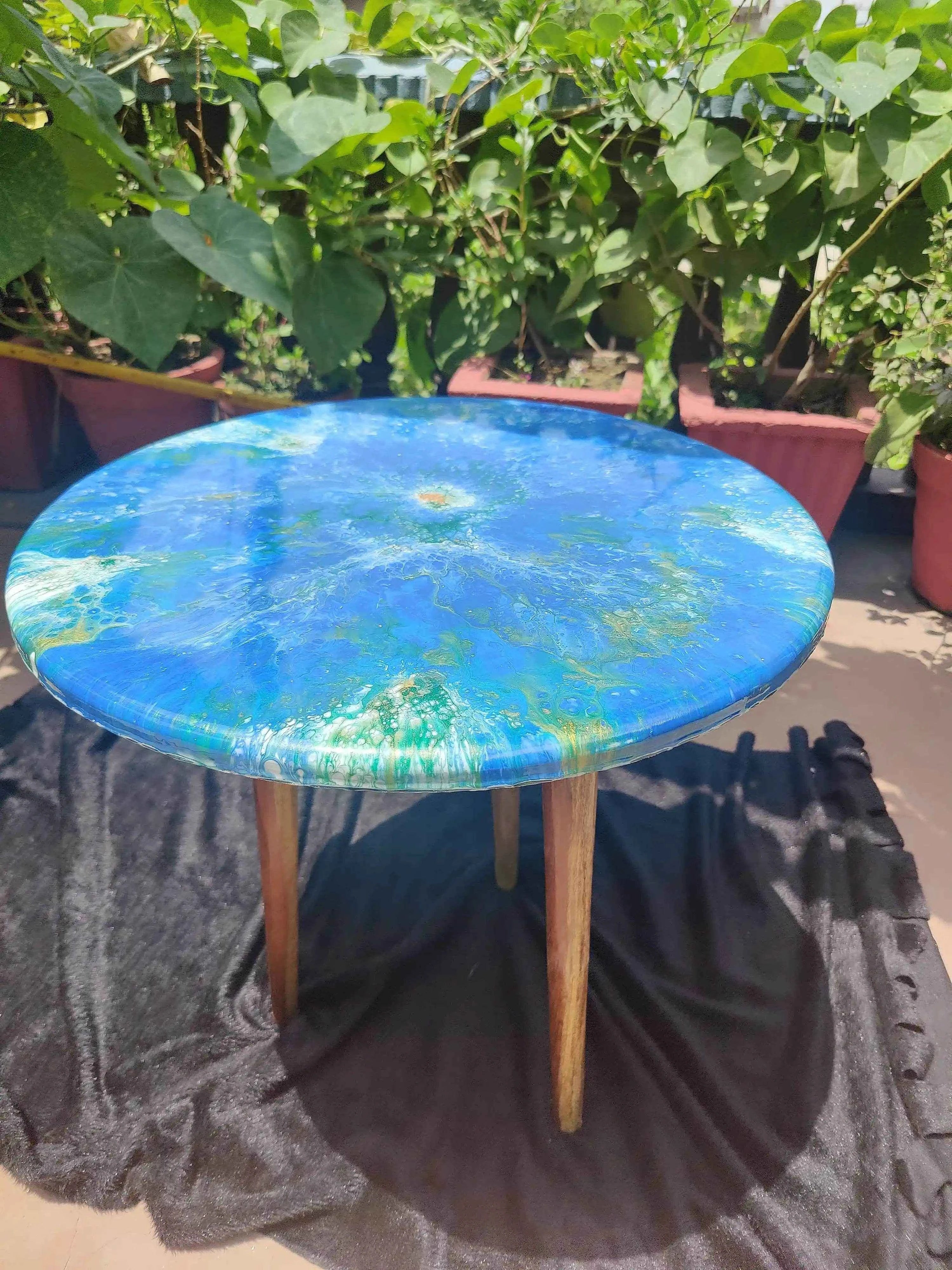 Urban Flow Resin Art Coffee Table | Premium Center Coffee Table - Pacific Resin Art