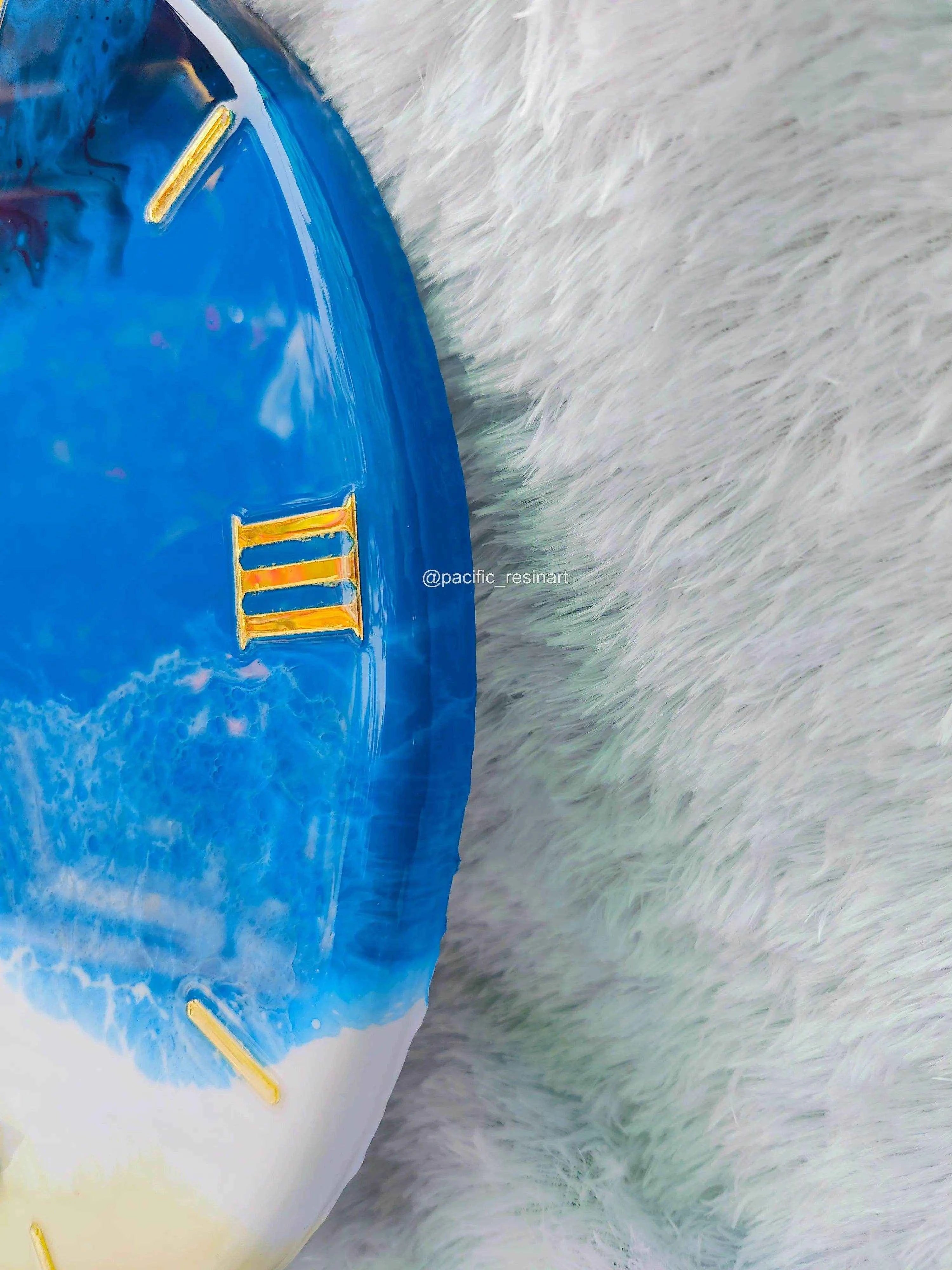 Beach Ocean Roman Resin wall clock - Pacific Resin Art