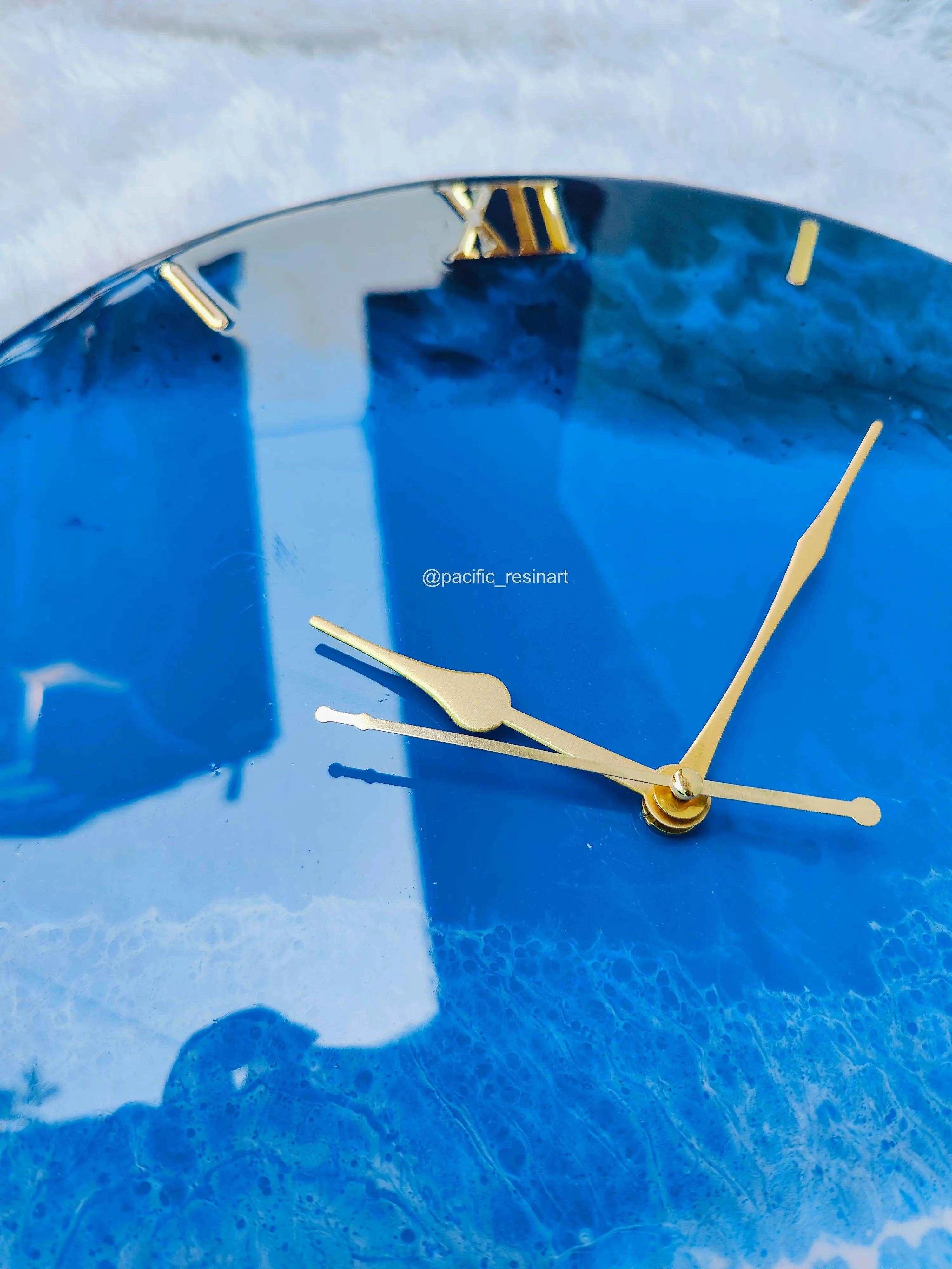 Beach Ocean Roman Resin wall clock - Pacific Resin Art