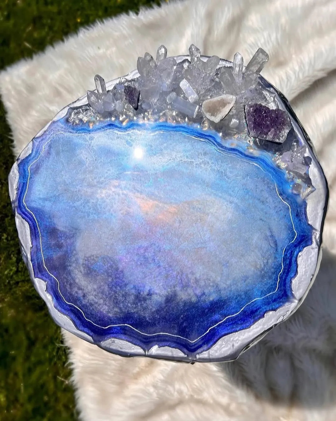 Regal Mist Luxury Resin Coffee Table