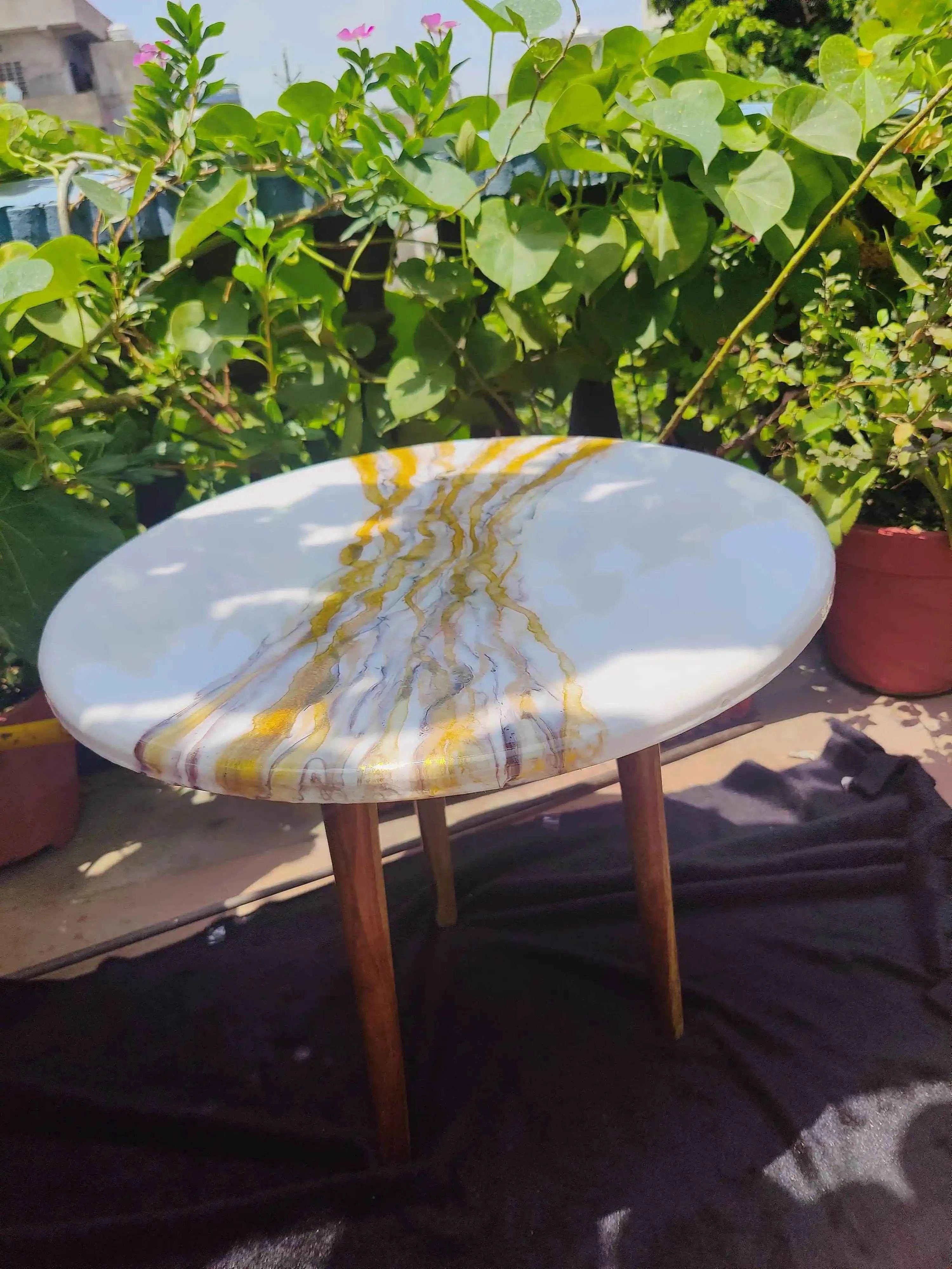 Majestic Flow Resin Coffee Table | Premium resin art Center Coffee Table - Pacific Resin Art