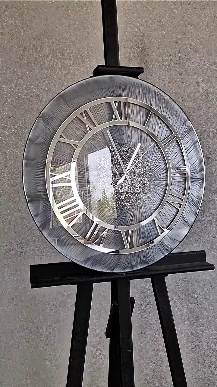 Galaxy Lines Ring Resin Wall Clock - Pacific Resin Art