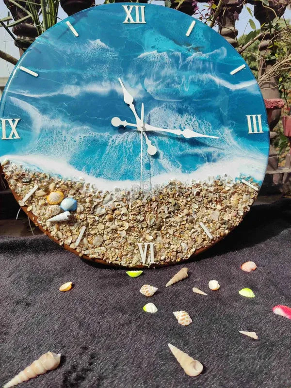 Sea Shells Ocean Resin wall clock | Elegant Clock For Home Decor