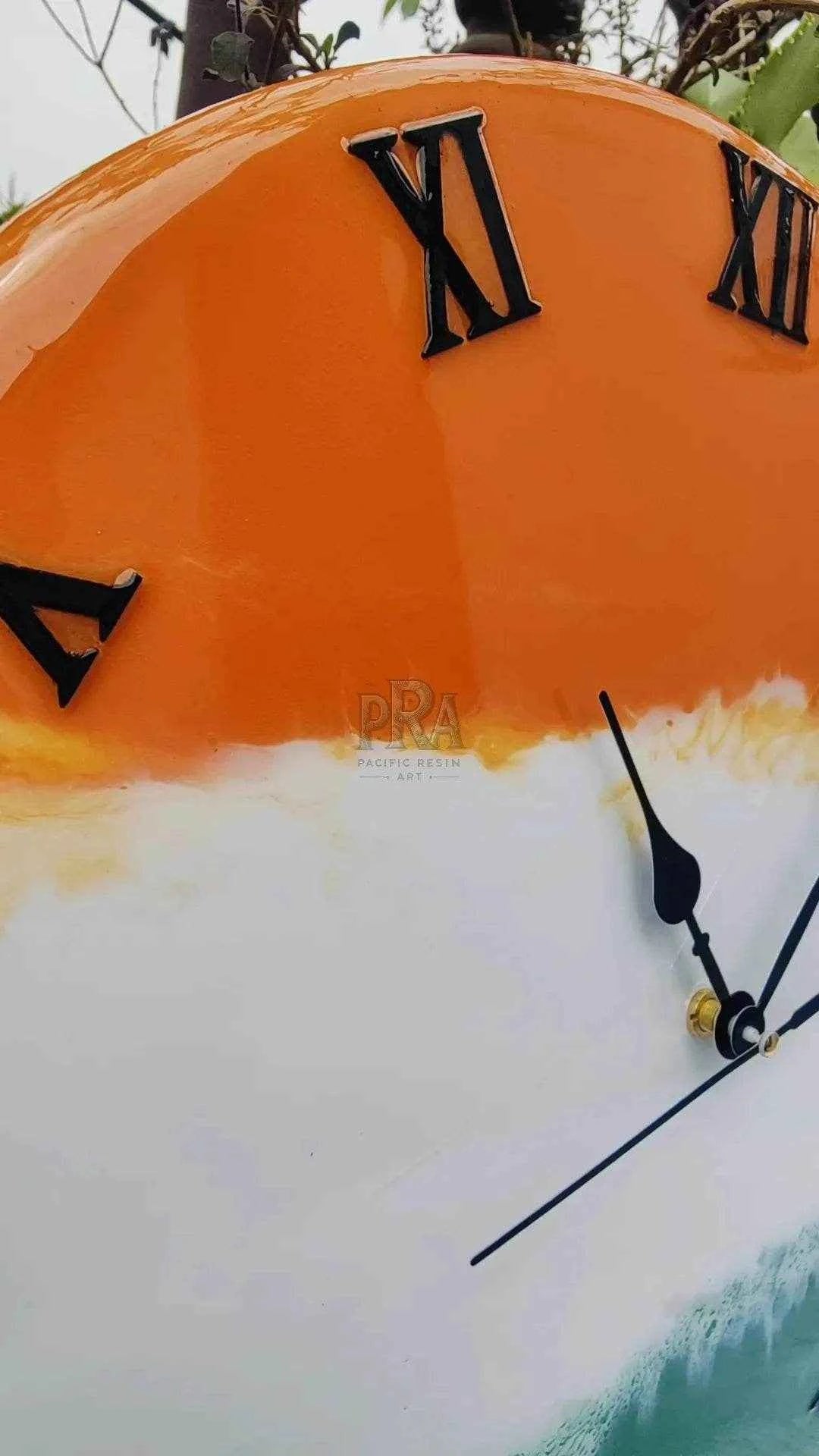 Indian Flag Resin wall clock | Premium Wall Clock For Home - Pacific Resin Art
