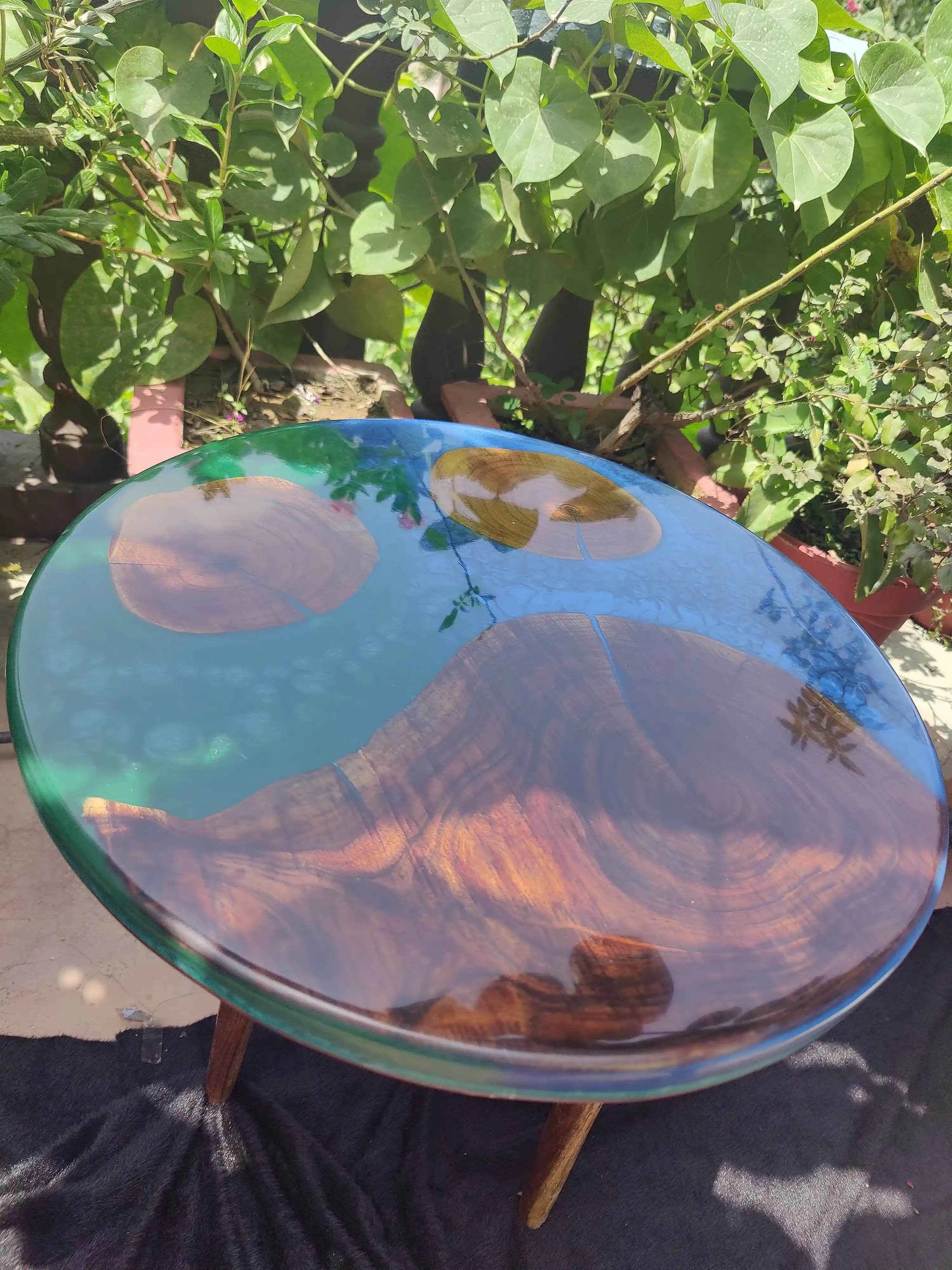 Mystic Shore Epoxy Resin Art Coffee Table | Resin Art Coffee table | Premium Center Coffee Table --