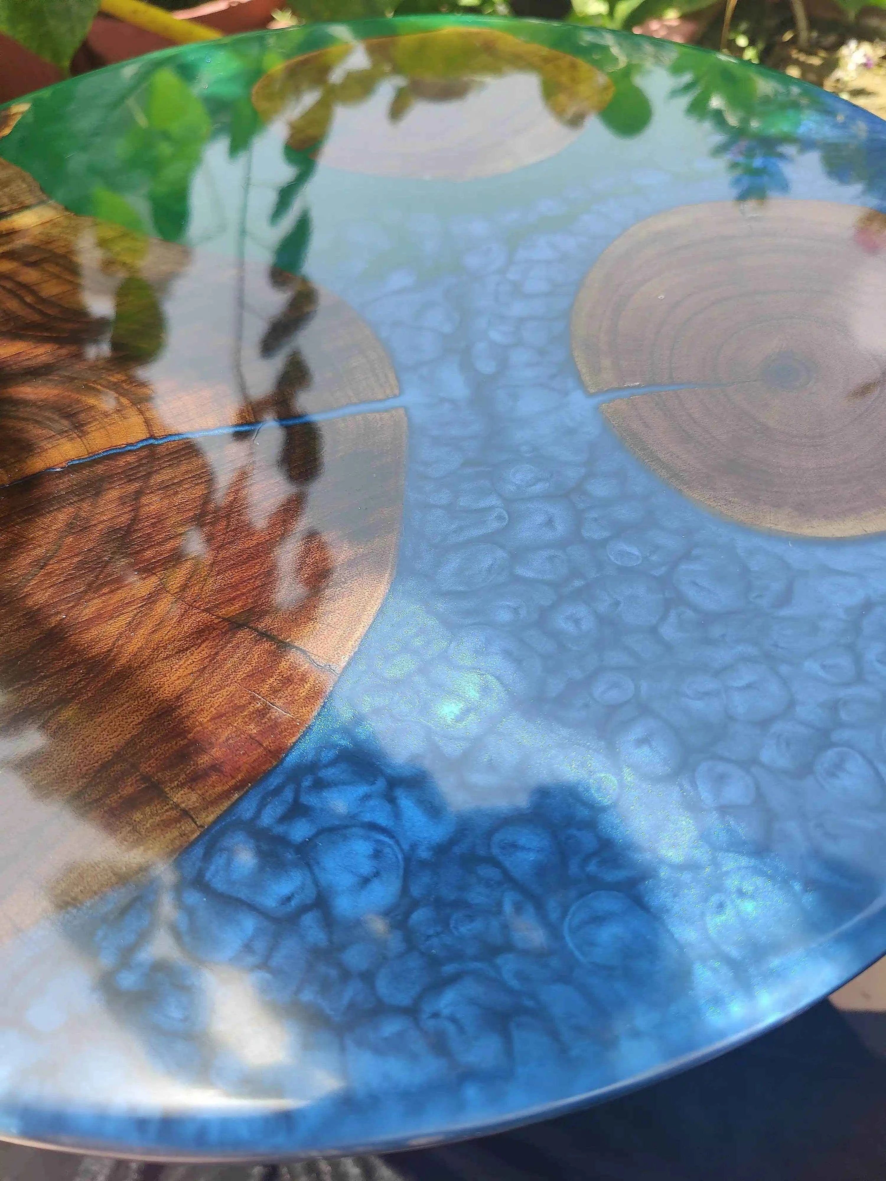Mystic Shore Epoxy Resin Art Coffee Table | Resin Art Coffee table | Premium Center Coffee Table --