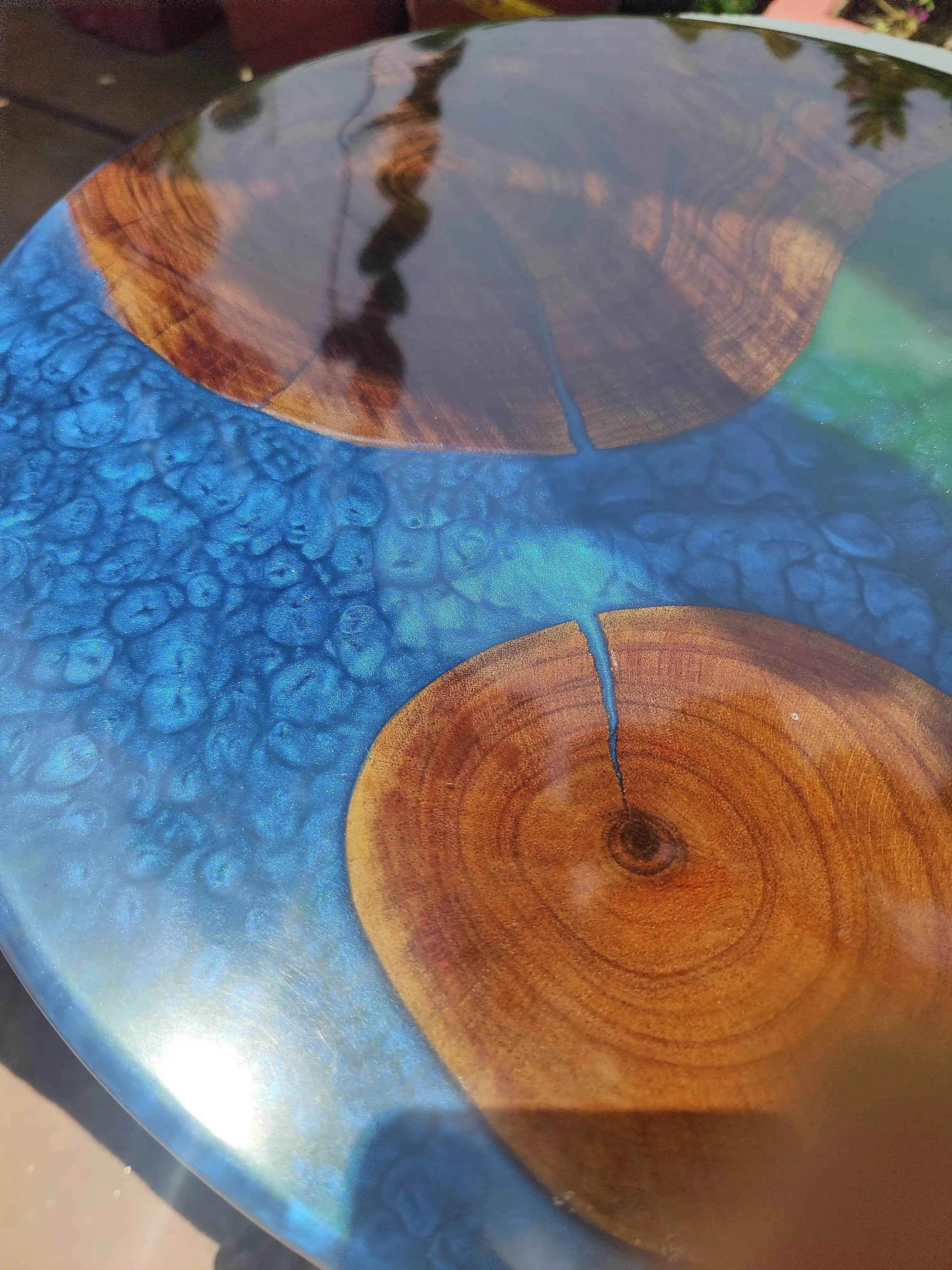 Mystic Shore Epoxy Resin Art Coffee Table | Resin Art Coffee table | Premium Center Coffee Table --