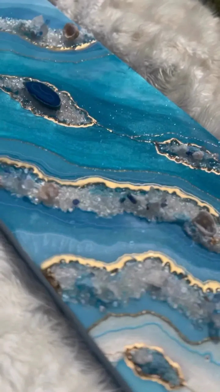 Luna Drift Epoxy Resin Coffee Table