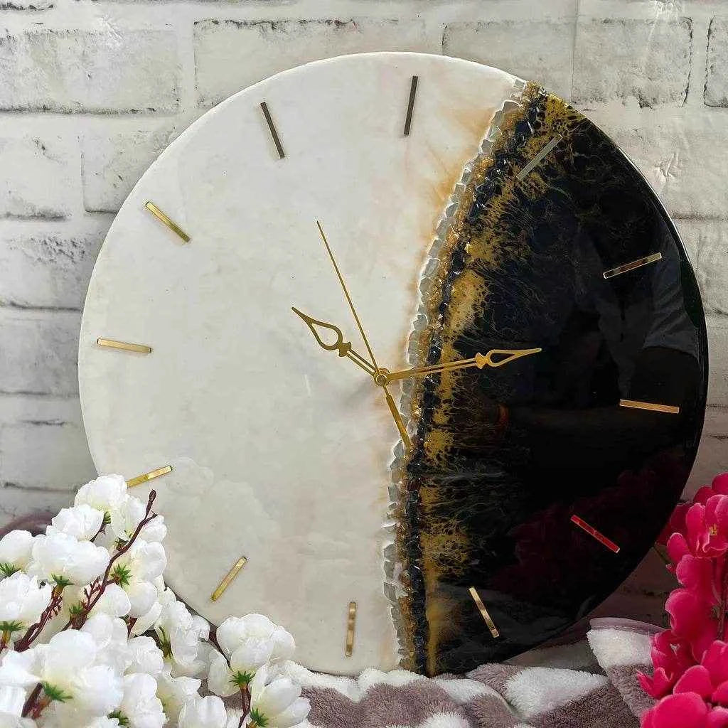 Divine Split Resin Wall Clock | Modern Epoxy Wall Clock - Pacific Resin Art