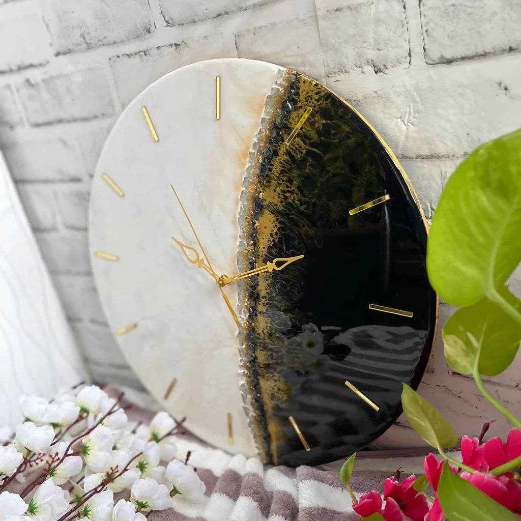 Divine Split Resin Wall Clock | Modern Epoxy Wall Clock - Pacific Resin Art