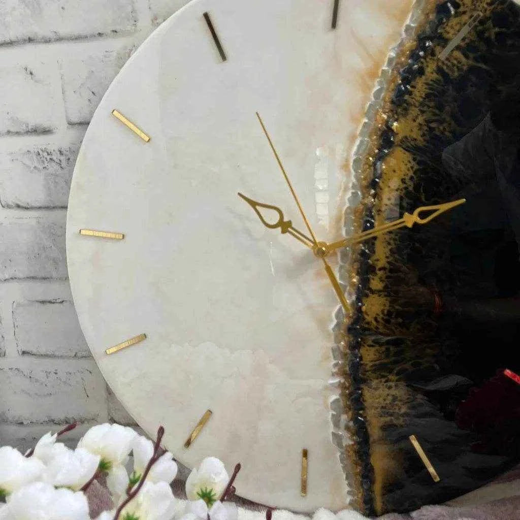 Divine Split Resin Wall Clock | Modern Epoxy Wall Clock - Pacific Resin Art