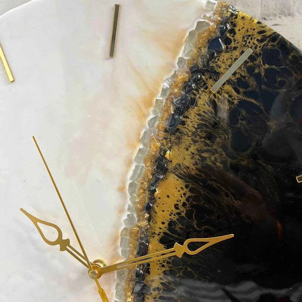 Divine Split Resin Wall Clock | Modern Epoxy Wall Clock - Pacific Resin Art