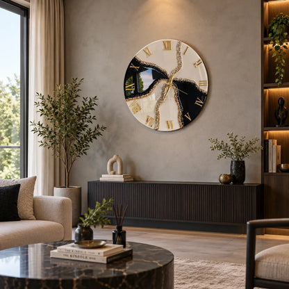 Horizons Elegant Resin Wall Clock