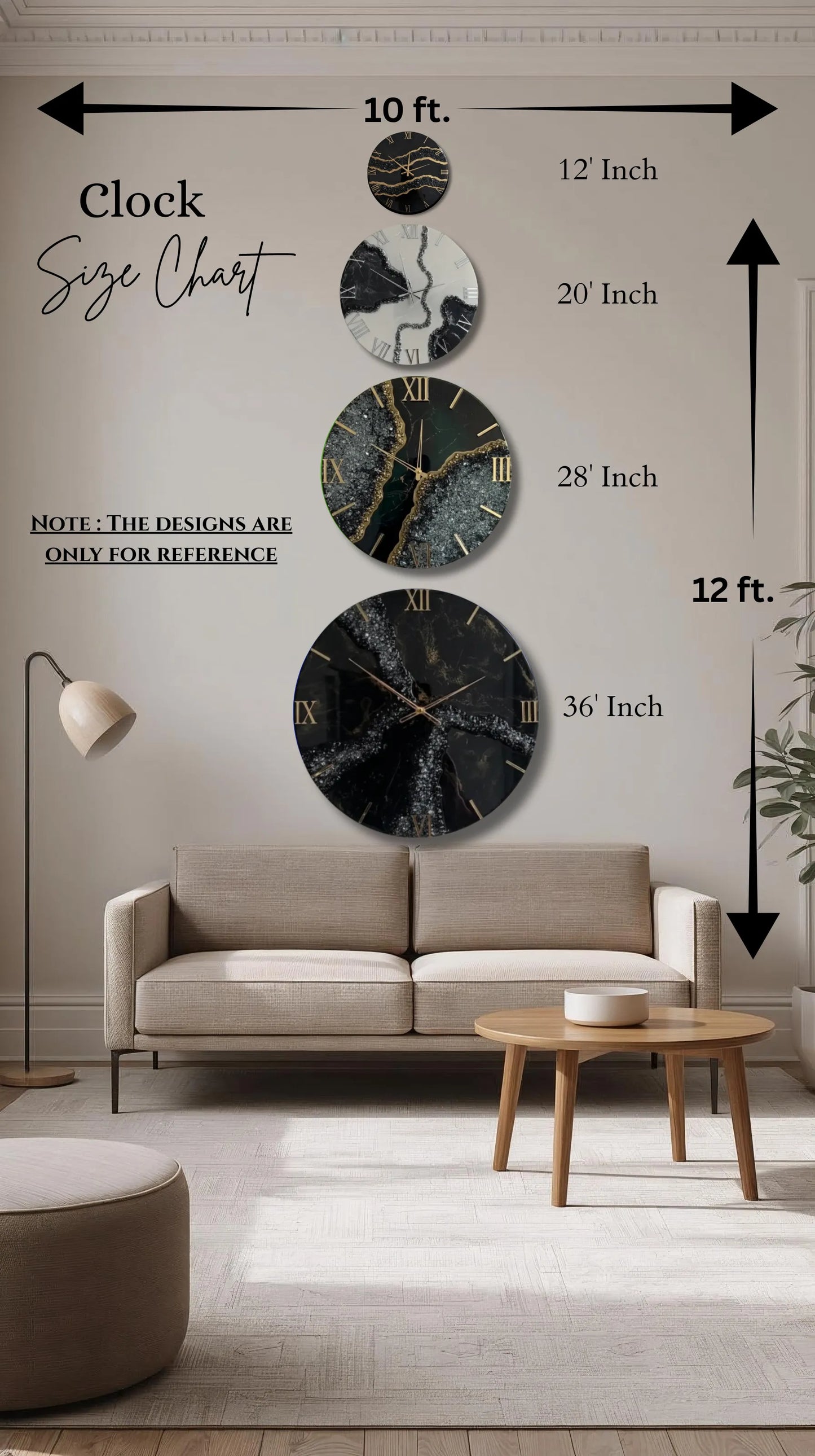 Eucalyptus Grove Rectangle Resin Wall Clock