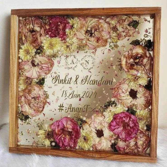 Treasure Wooden Translucent Resin Varmala Preservation - Pacific Resin Art