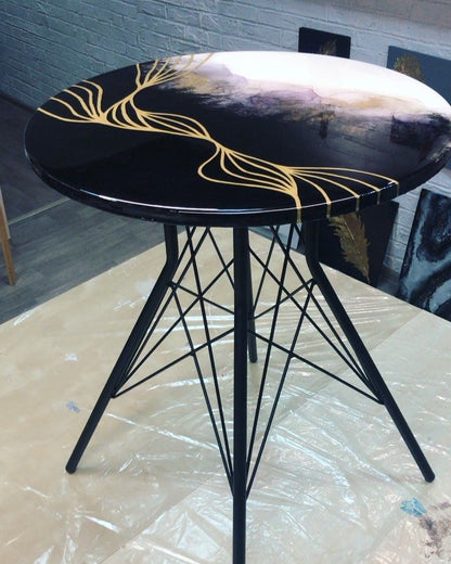Flow Resin Coffee Table with Legs - Pacific Resin Art