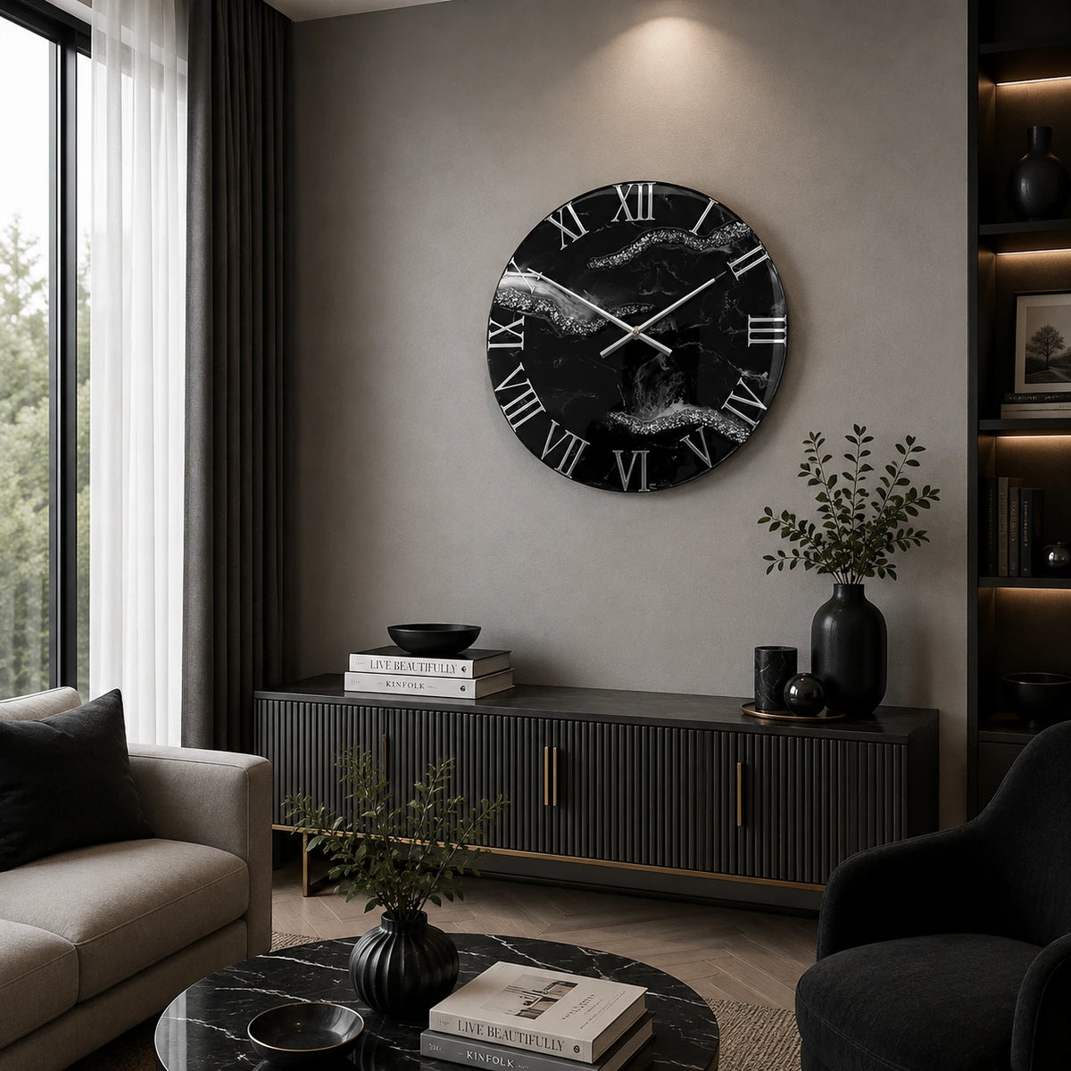 Dreamwave Horizon Resin Wall Clock