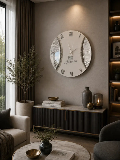 DreamWave Artisanal Resin Wall Clock