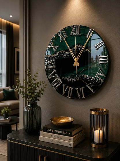 Resin Rhythm Epoxy Resin Wall Clock