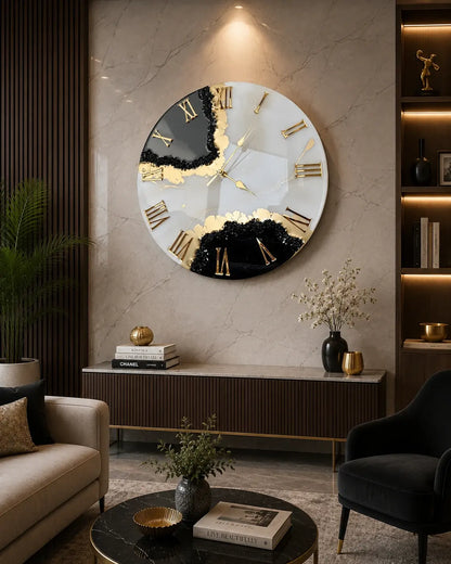Whispering Elegant Resin Wall Clock