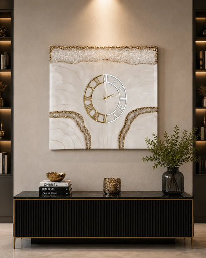 Eucalyptus Grove Rectangle Resin Wall Clock