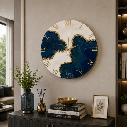 Oceanflare Elegant Resin Wall Clock