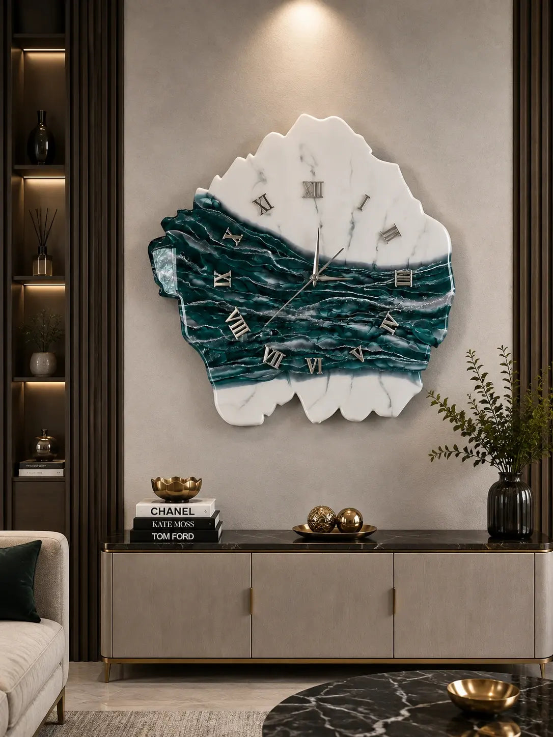 Fluidity Timepiece Resin wall clock | Unique Home Decor