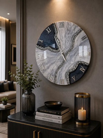 Resin Breeze Artisanal Resin Wall Clock