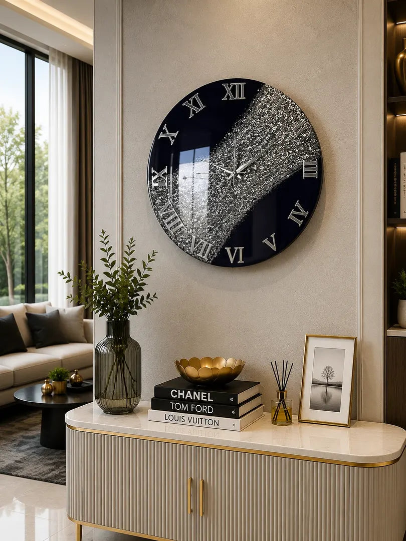 LiquidLuxe Resin Wall Clock | Modern Resin Decor