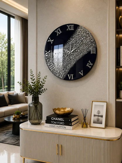 LiquidLuxe Resin Wall Clock | Modern Resin Decor